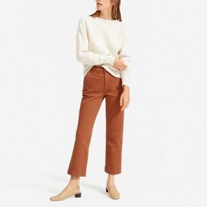 Everlane straight leg crop in Cocoa